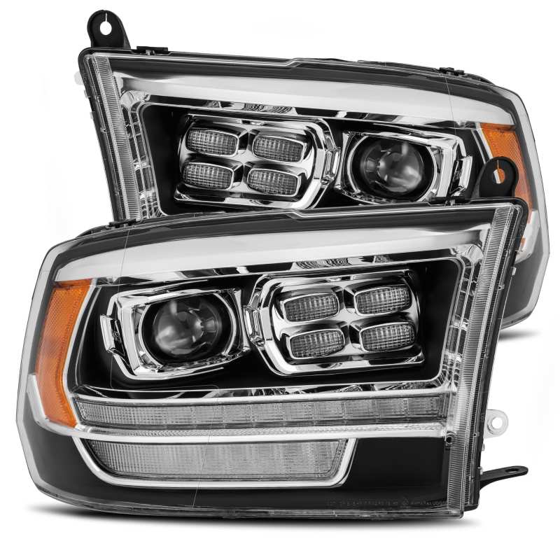 2009-2018 Ram HD Luxx-Series LED Projector Black Headlights Active Light DRL - View 5 | Dirty Garage