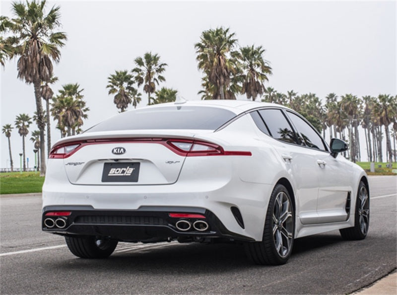 Borla 2018 Kia Stinger 3.3L V6 Turbo 2.25in Pipe Dia Dual Split Rear Exit S-Type Cat-Back Exhaust - View 3 | Dirty Garage