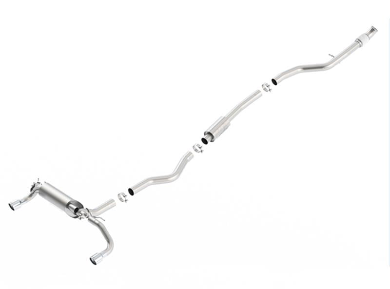 Borla 13-16 BMW 335i / 435i Atak Cat back SS 3.0in, 2.25in 3.5in Tip Single Rolled - View 4 | Dirty Garage