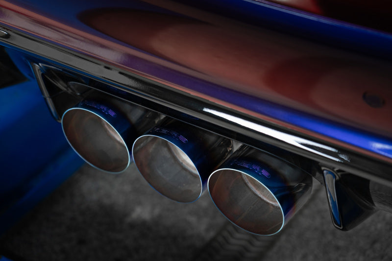 2023-2024 Civic Type R 2.0L 3" Cat Back Exhaust Triple Center Outlet Burnt Tips - View 5 | Dirty Garage