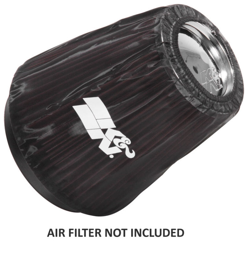 Universal Black Drycharger Round Tapered Custom Air Filter Wrap - View 6 | Dirty Garage
