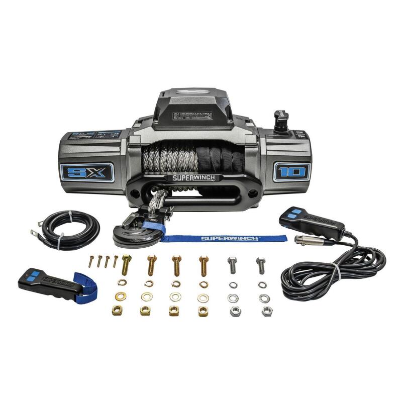 Universal 10k LB 12V SX10SR DC Graphite Synthetic Rope Winch - View 12 | Dirty Garage
