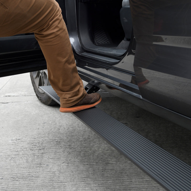 2011-2022 Ram HD CC 4-Door Black VoltStep Electric Running Board Kit - View 3 | Dirty Garage