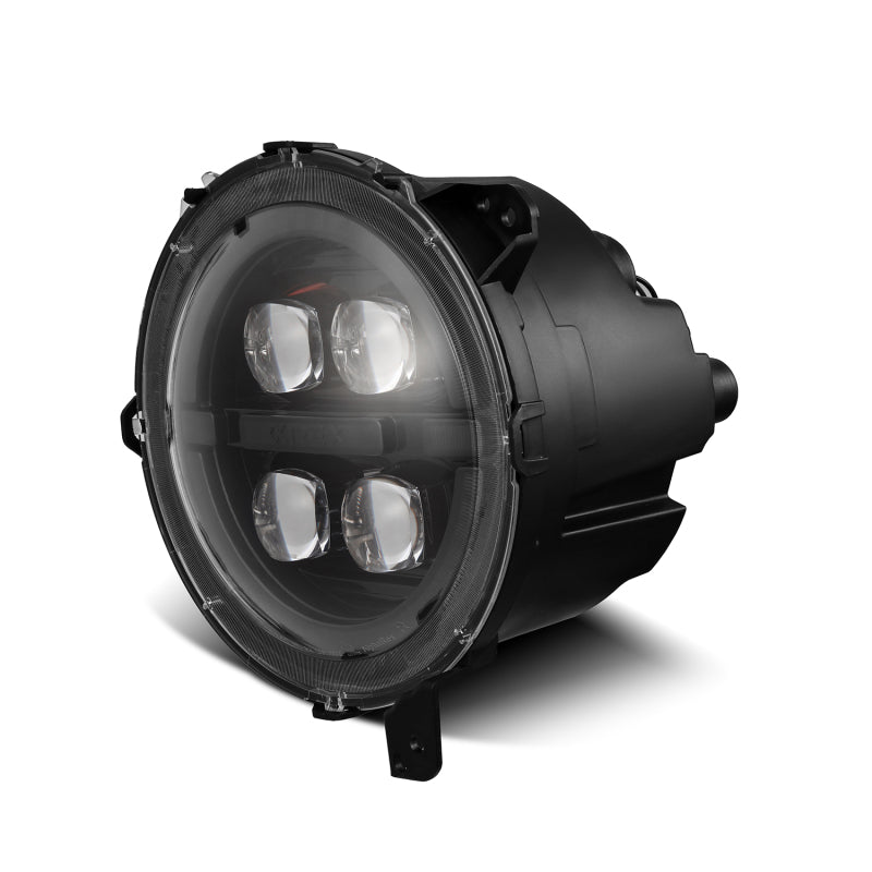 2018-2024 Wrangler Gladiator Nova-Series LED Projector Alpha-Black Headlights Active Light Sequential Signal - View 8 | Dirty Garage