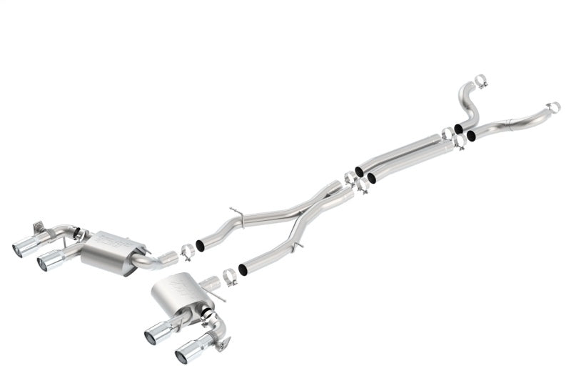 Borla 2017+ Chevy Camaro ZL1 6.2L S-Type Catback Exhaust w/ Dual Split Rear Exit - View 3 | Dirty Garage