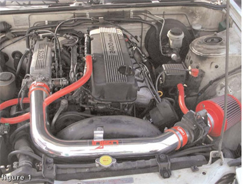 1989-1990 240SX L4 2.4L Black IS Short Ram Cold Air Intake - View 4 | Dirty Garage