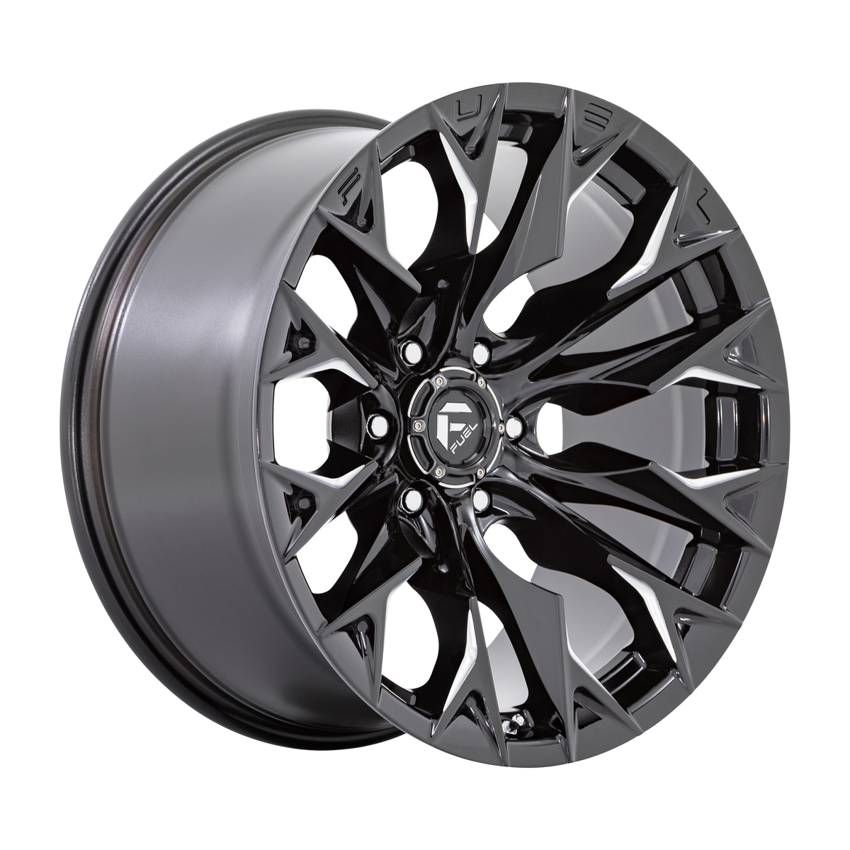 Fuel Flame Gloss Black Milled Wheel (D803) | Dirty Garage