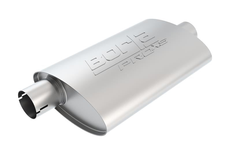 Borla Universal Center/Offset Oval 2in Tubing 14in x 4.25in x 7.88in PRO-XS Notched Muffler - View 4 | Dirty Garage