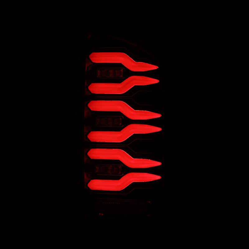 2007-2009 Ram 1500 2500 3500 Luxx-Series LED Tail Lights Pair Alpha Black - View 7 | Dirty Garage