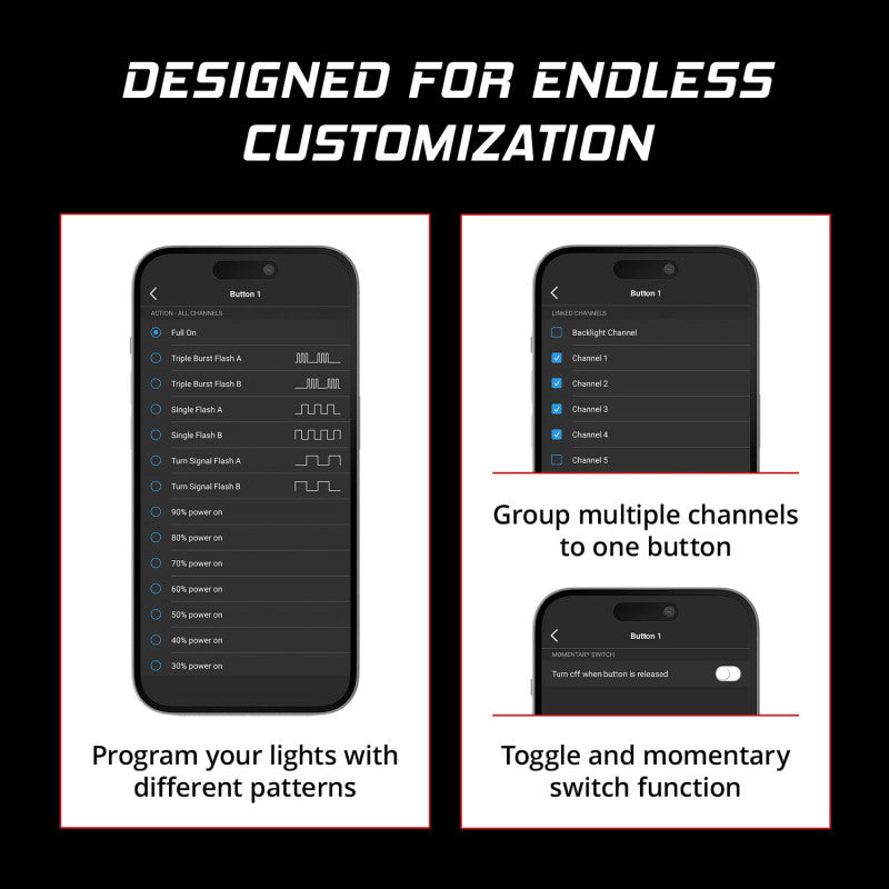 Universal D-Switch 8-Channel Button Controller Kit - View 3 | Dirty Garage