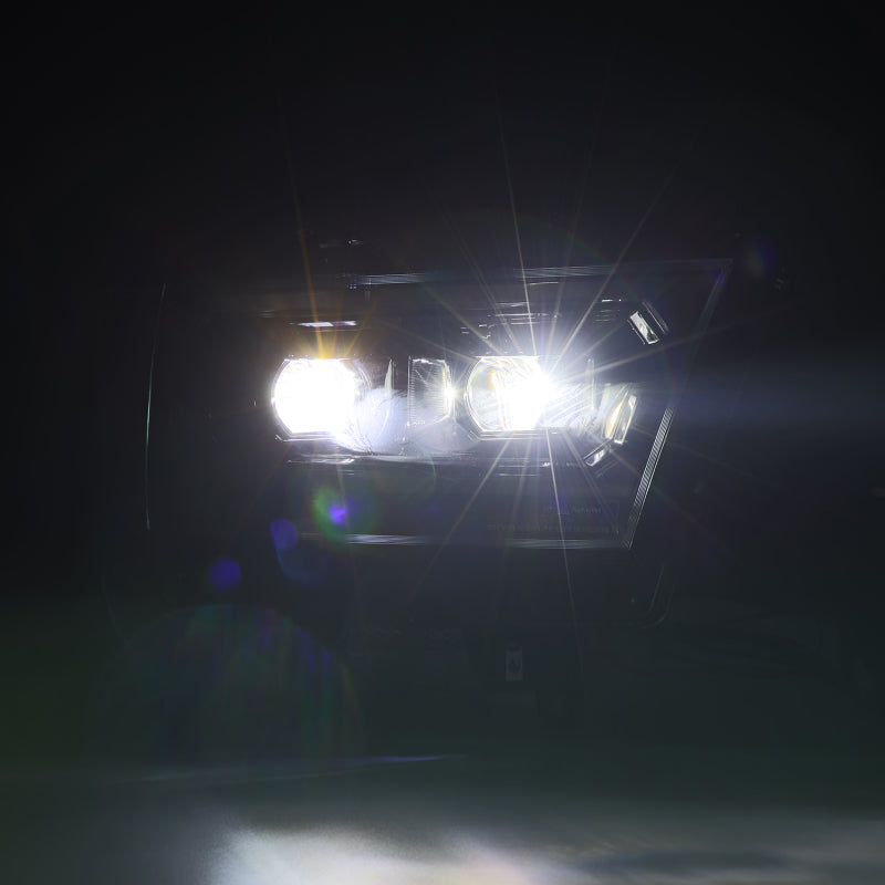 2019-2024 Ram 1500 Luxx-Series LED Projector Alpha Black Headlights - View 6 | Dirty Garage