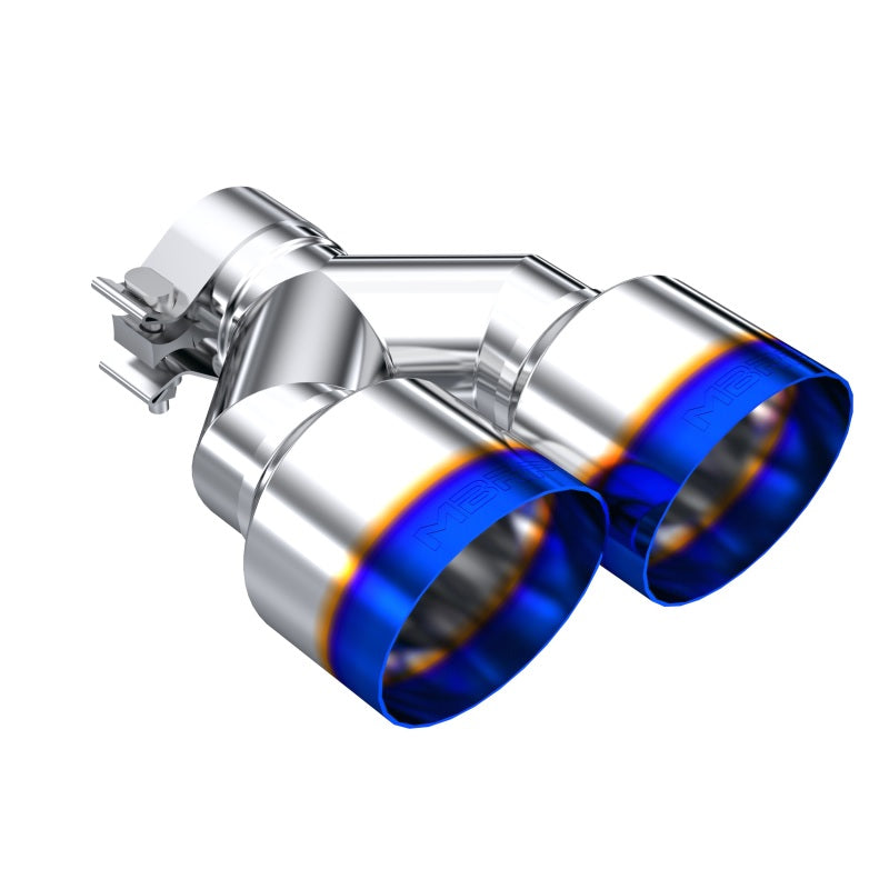 Universal Burnt End Tip 2.5" ID Dual 4" OD 9.5 Length Single Wall 304 Stainless Steel Driver Side | Dirty Garage