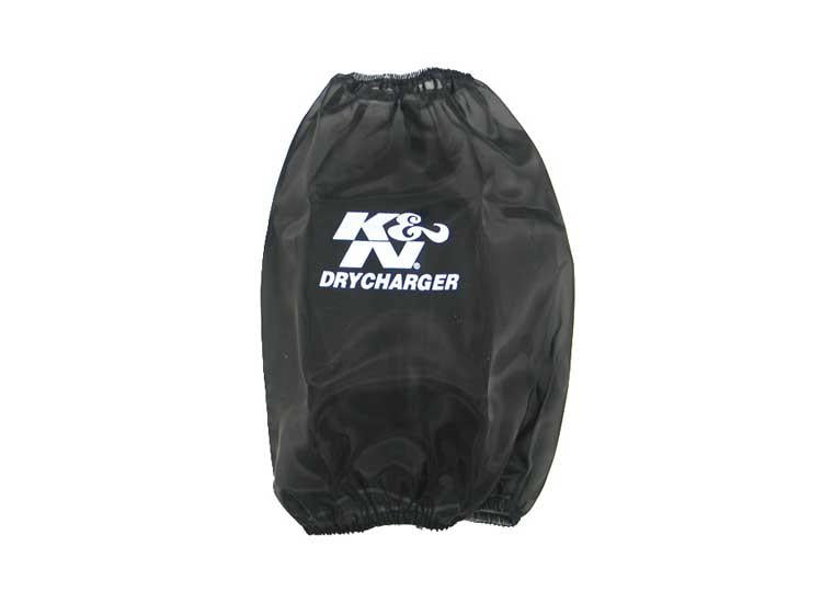 Universal Black Drycharger Round Tapered Custom Air Filter Wrap - View 3 | Dirty Garage