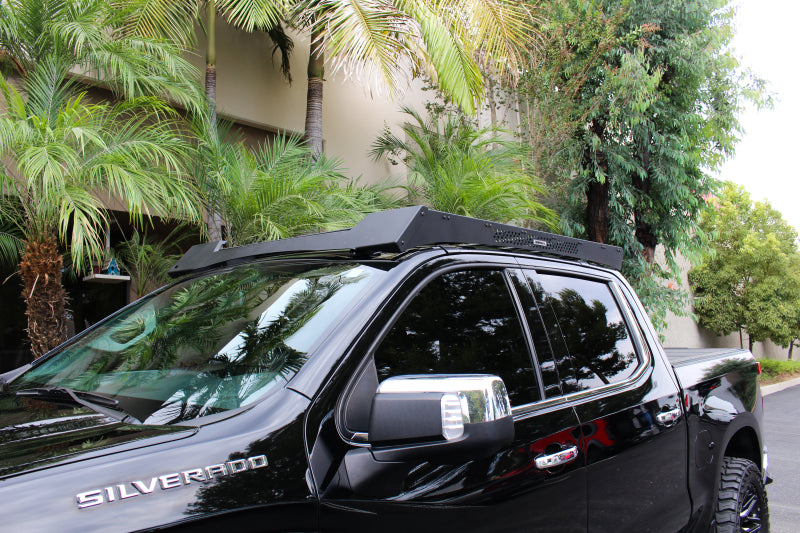 Go Rhino 19-23 Chevrolet/GMC Silverado/Sierra 1500 CC Ceros Low Profile Roof Rack - Tex. Blk - View 14 | Dirty Garage