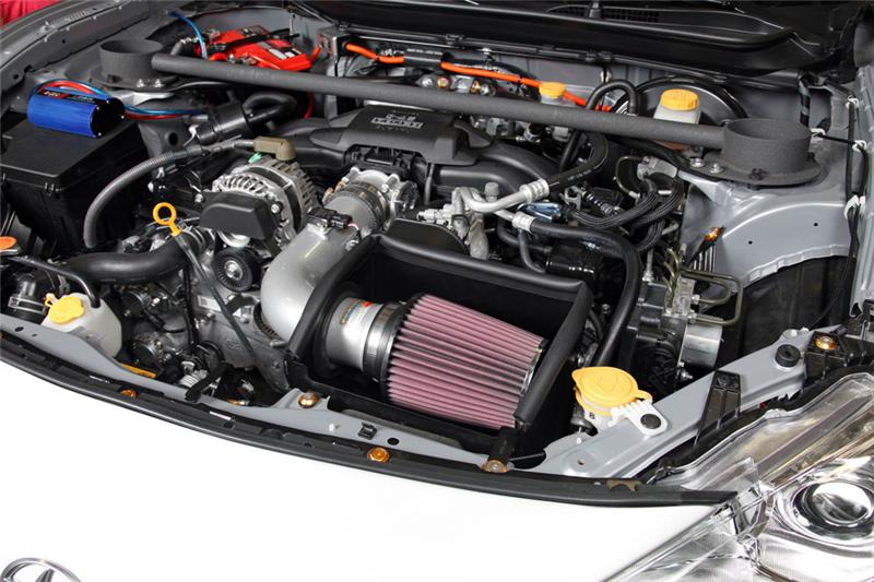 Universal 13 BRZ 2.0L/13 FR-S 2.0L Silver 69 Series Typhoon Intake - View 3 | Dirty Garage