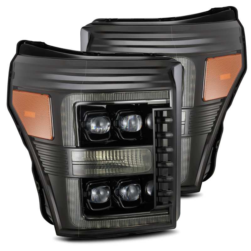 2011-2016 Super Duty Nova-Series LED Projector Alpha-Black Headlights - View 2 | Dirty Garage