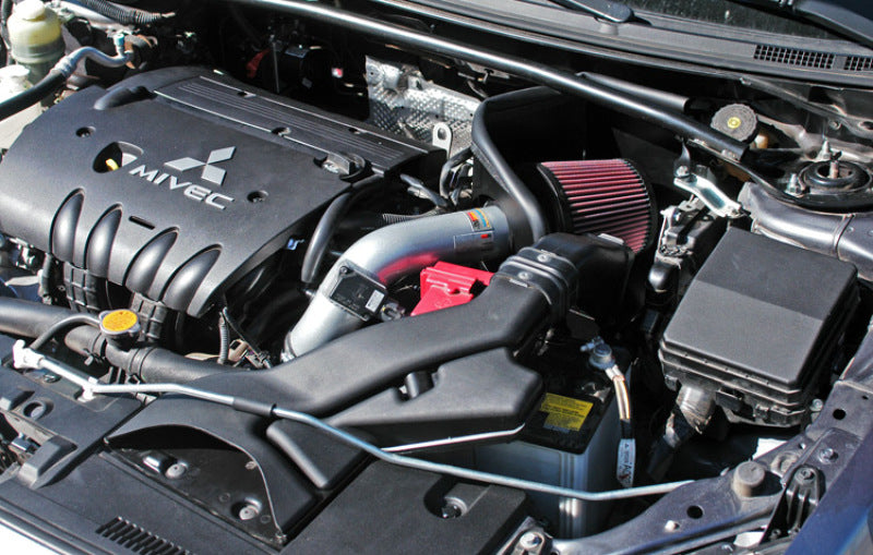Universal 07 Lancer L4-2.0L Silver Typhoon Short Ram Intake - View 4 | Dirty Garage
