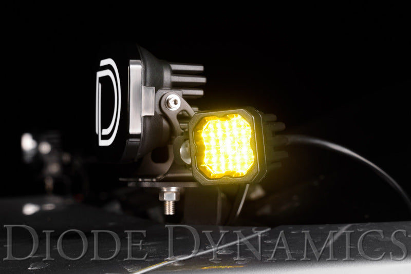 Universal Stage Series C1 Sport Yellow Wide Standard ABL LED Pod - View 2 | Dirty Garage