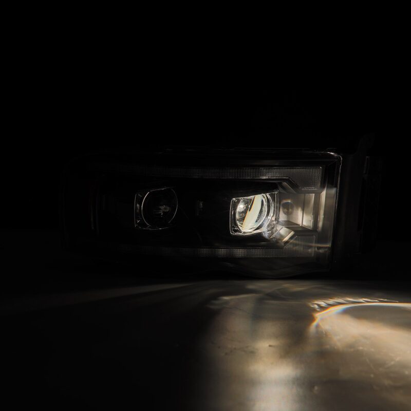 2002-2005 Ram HD Luxx-Series LED Projector Headlights Plank Style Black Activation Light Sequential Signal - View 4 | Dirty Garage