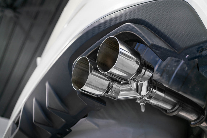 2015-2019 WRX/STI 2.0L/2.5L 2.5" Dual Split Rear Exit Exhaust w 3.5" Tips T304 - View 3 | Dirty Garage