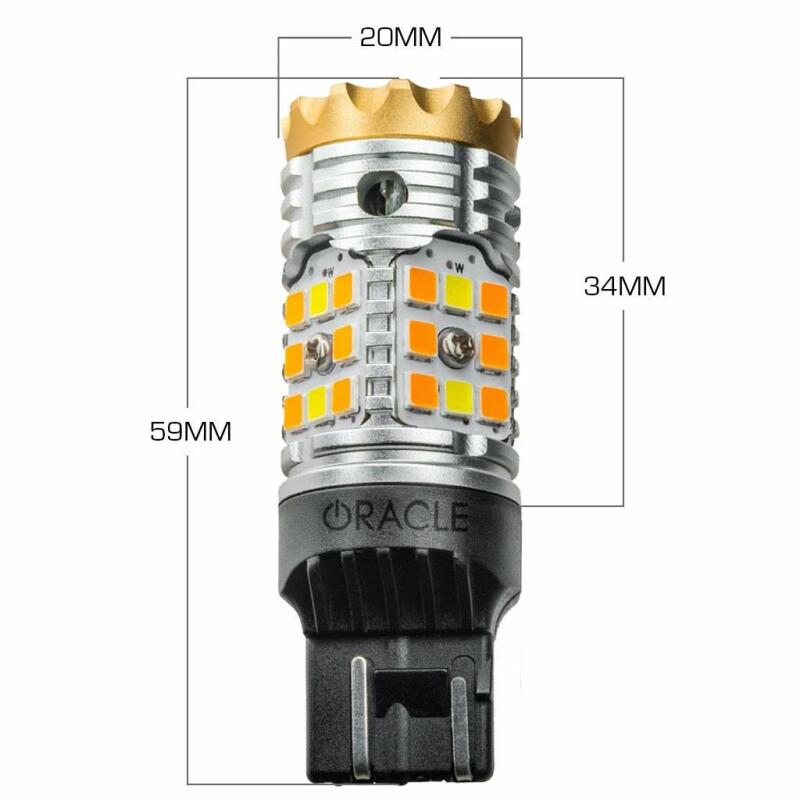 2018-2026 Wrangler JL Sport LED Switchback High Output Can-Bus Amber / White Bulbs - View 7 | Dirty Garage