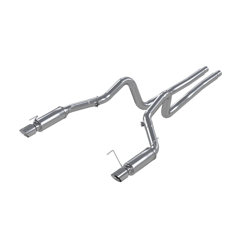 2005-2009 Mustang GT 4.6L Dual Split Rear Race Cat Back Exhaust System - View 3 | Dirty Garage