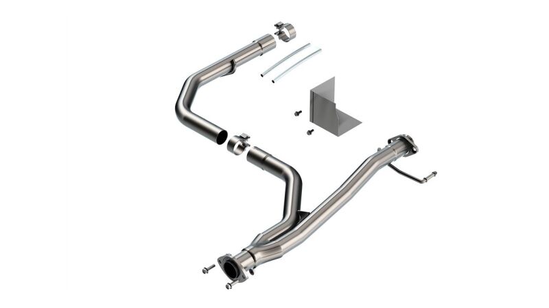 Borla 2021-2022 Toyota Tacoma 3.5L V6 T-304 Stainless Steel Y-Pipe - Brushed | Dirty Garage