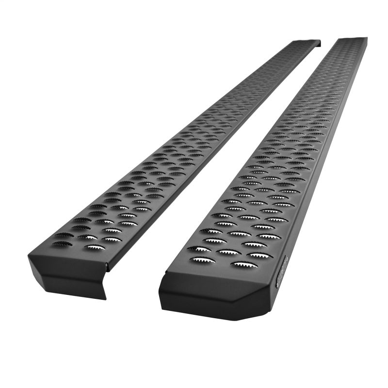 Universal 90" Black Grate Steps Running Boards | Dirty Garage
