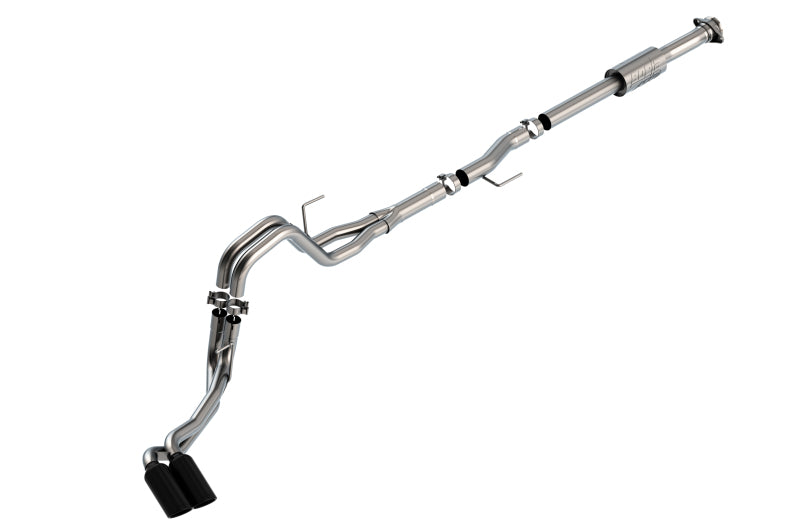 Borla F-150 2021 2.7L/3.5L 4dr CC SB EC STB Lari/King R/Plinum/LTD 3/2.25 DSE CB AK BLK CHR Tips | Dirty Garage