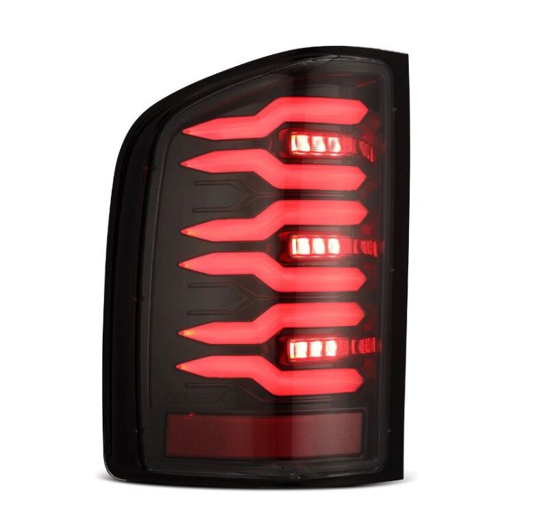 2007-2013 GM 1500 Luxx-Series LED Tail Lights Alpha-Black - View 8 | Dirty Garage