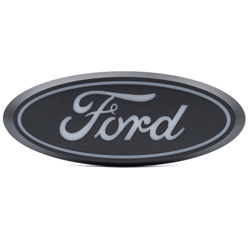 2015-2020 F-150 Rear Luminix Red Oval LED Emblem - View 3 | Dirty Garage