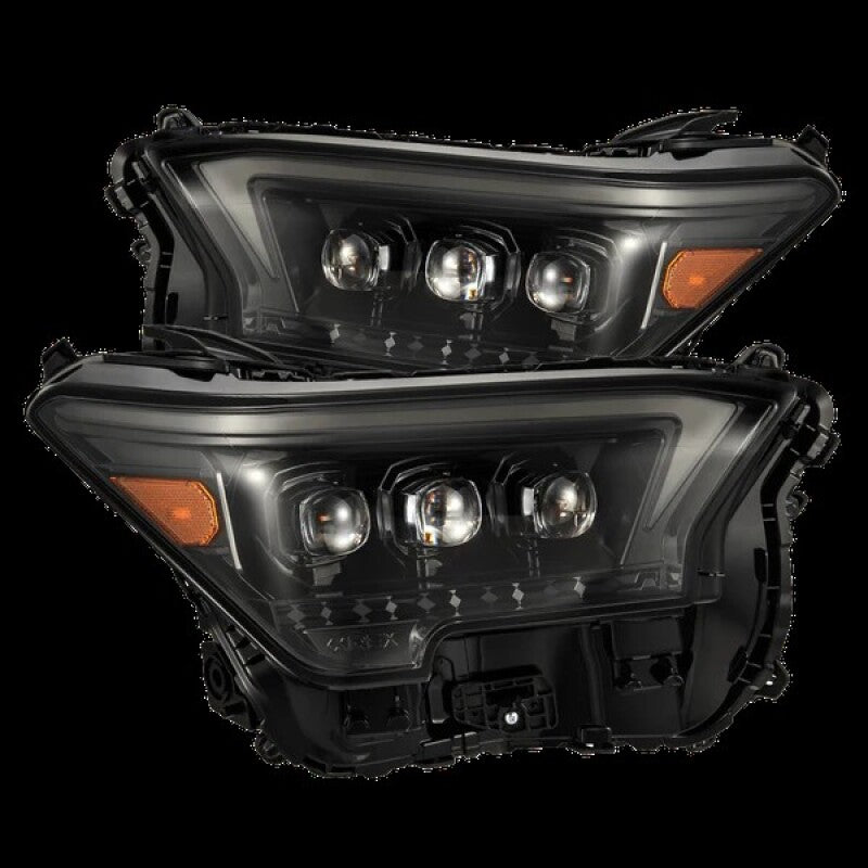 2024-2025 Tacoma Nova-Series LED Projector Alpha Black Headlights Active Light Sequential Signal DRL - View 6 | Dirty Garage
