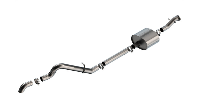 Borla 21-22 Ford Bronco 2.7L 2DR/4DR T-304 Stainless Steel Cat-Back S-Type Exhaust - Brushed | Dirty Garage