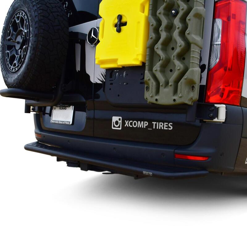 2010-2026 Mercedes-Benz Sprinter Outlaw Series Black Rear Step - View 3 | Dirty Garage