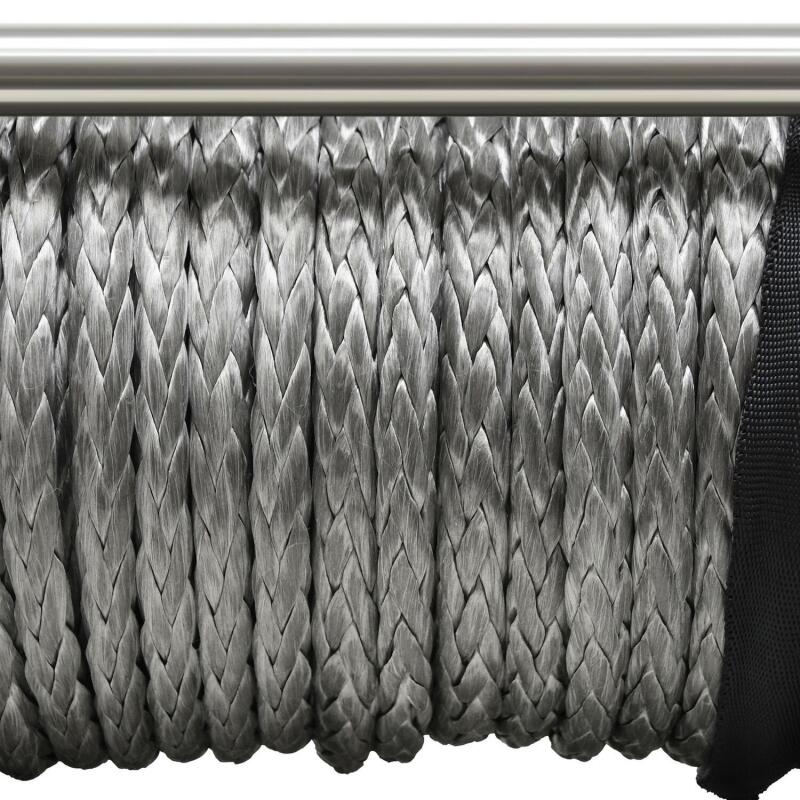 Universal 12V DC Tiger Shark 11500SR Winch w/ Black Synthetic Rope - View 6 | Dirty Garage