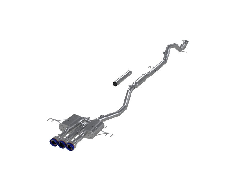 2024-2026 Integra Type-R T304 SS 3" Cat Back Triple Center Outlet Exhaust Burnt Tips | Dirty Garage