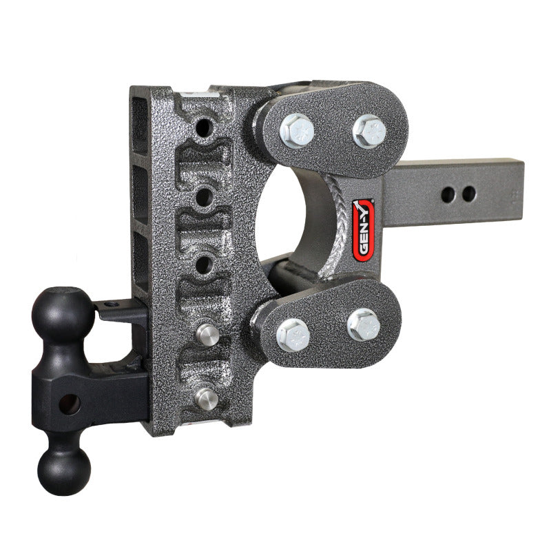 Gen-Y The Boss Torsion-Flex 2.5in Shank 7.5in Drop 16K Hitch w/GH-051 Dual-Ball/GH-032 Pintle Lock | Dirty Garage