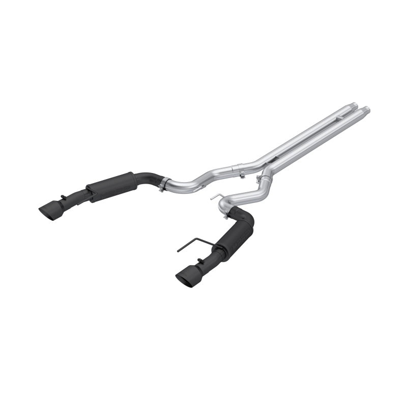 2024 Mustang GT 3" Cat-Back Dual Split Black-Coated Aluminized Steel | Dirty Garage