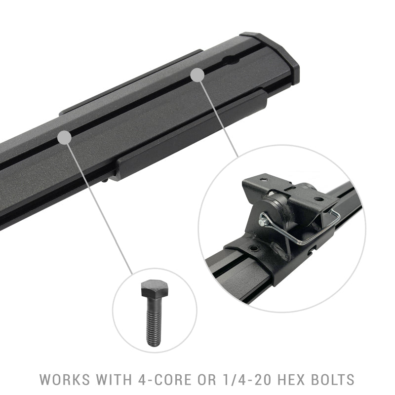 Go Rhino Universal XRS 37 3/4 Cross Rail Accessory Set - Tex. Black - View 3 | Dirty Garage