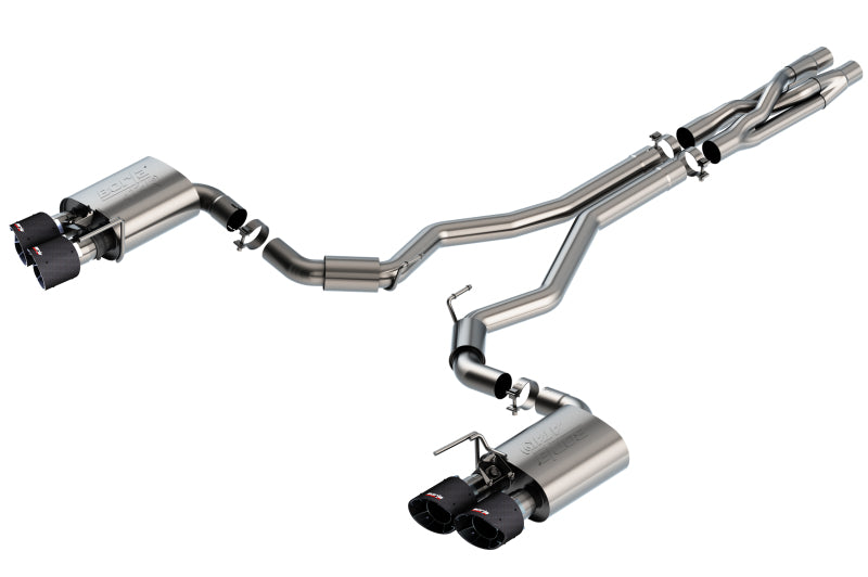 Borla 2020 Ford GT500 5.2L AT 3in ATAK CatBack Exhaust w/ Carbon Fiber Tips | Dirty Garage