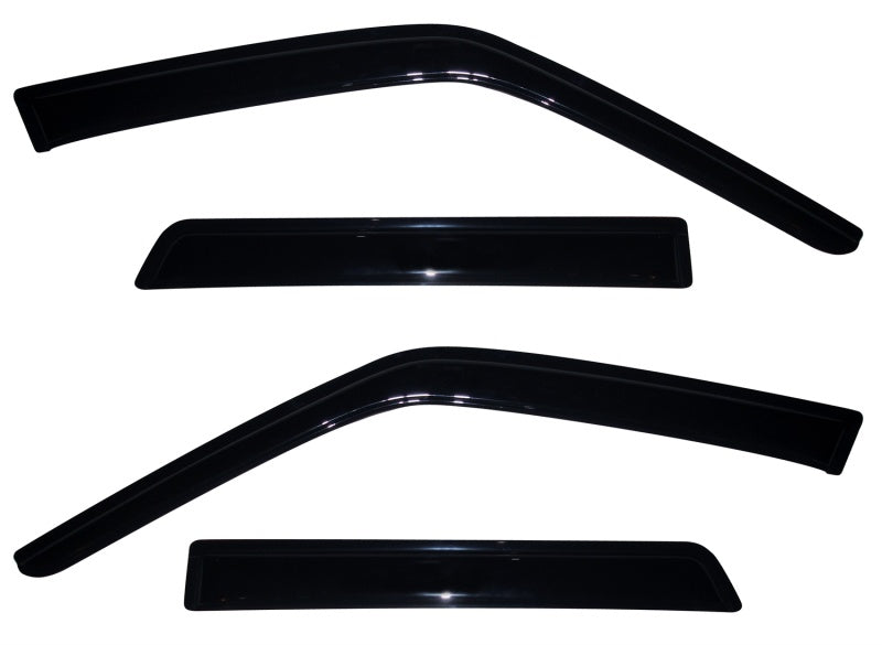 2010-2018 Juke Ventvisor Outside Mount Window Deflectors Smoke 4-Piece - View 4 | Dirty Garage