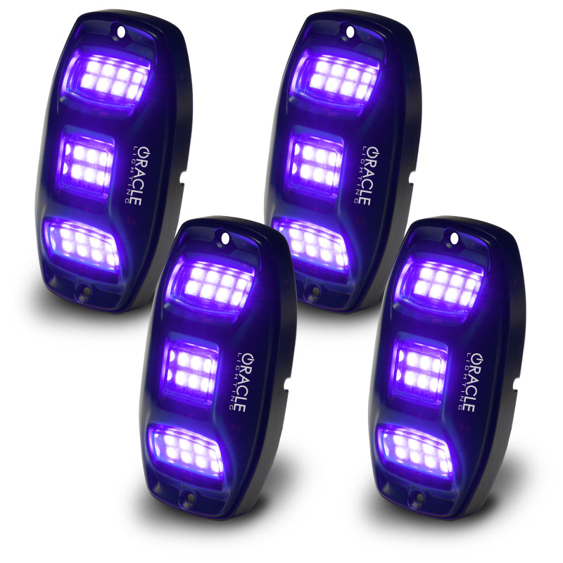 Universal Underbody RGBW Wheel Well Rock Light Kit 4 PCS ColorSHIFT - View 5 | Dirty Garage