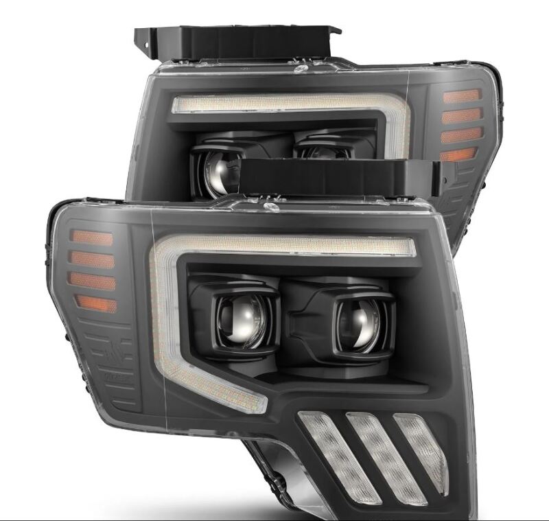 2009-2014 F-150 Pro-Series Projector Black Headlights Active Light Sequential Signal | Dirty Garage