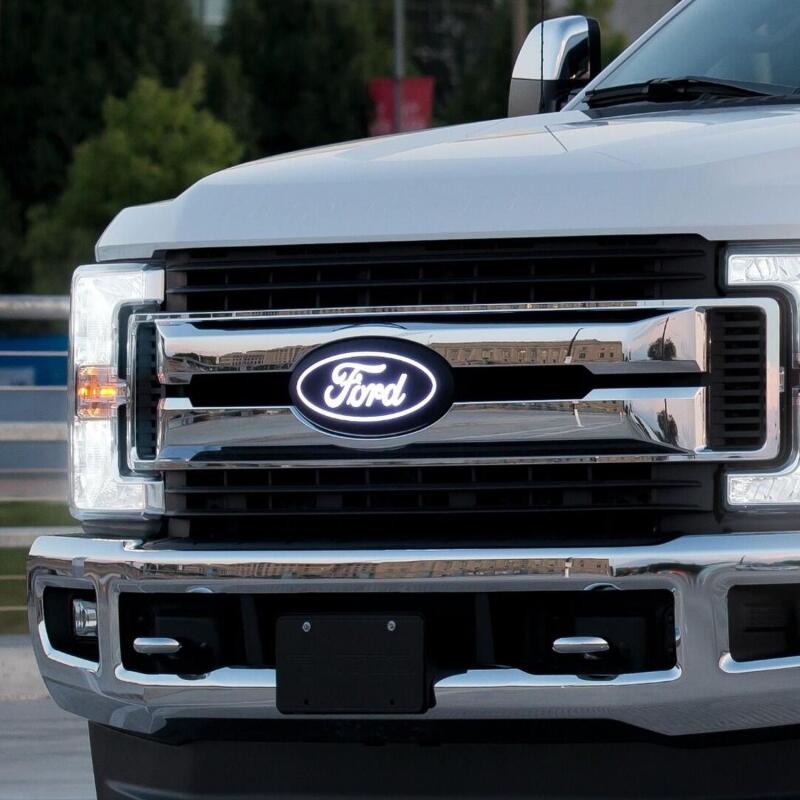 2017-2020 Super Duty Front Luminix Ford LED Emblem - w/o Camera CutOut - View 7 | Dirty Garage