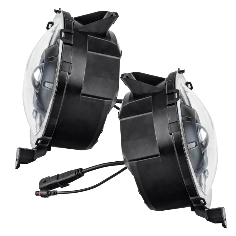 2018-2024 Wrangler Gladiator Oculus Bi-LED Projector Headlights Amber White Switchback - View 8 | Dirty Garage