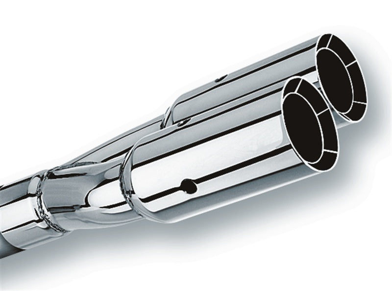 Borla Universal Polished Tip Dual Round Intercooled (inlet 2 1/2in. Outlet 3in) *NO Returns* - View 3 | Dirty Garage