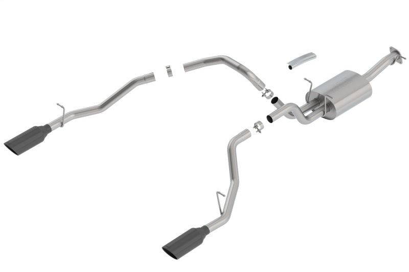 Borla 2019 RAM 1500 5.7L V8 AT 4DR Crew Cab Short Bed Touring SS Catback Exhaust - Black Chrome Tip | Dirty Garage