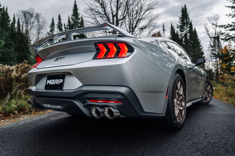 2024-2026 Superduty Mustang GT Armor Lite 3" Street Profile Catback Exhaust Stainless Steel Tips - View 2 | Dirty Garage