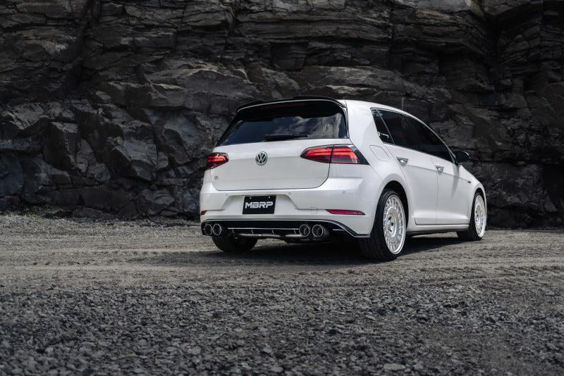 2015-2019 VW Golf R 3" T304 Cat Back Exhaust Carbon Fiber Tips - View 16 | Dirty Garage