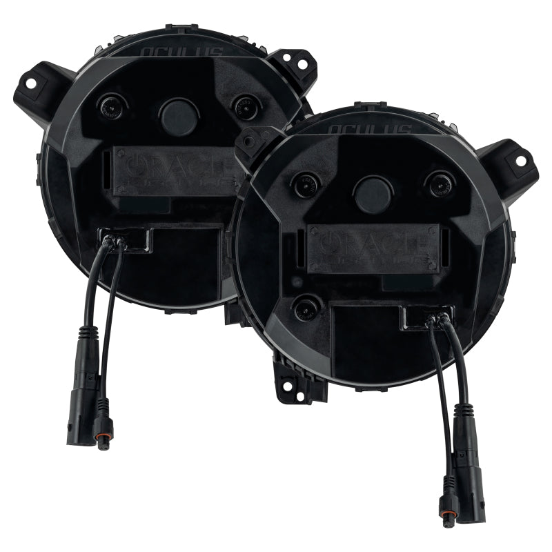 2018-2024 Wrangler Gladiator Oculus Bi-LED Projector Headlights Amber White Switchback - View 9 | Dirty Garage